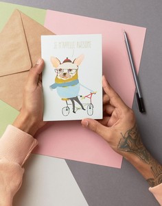 Открытка Je Mappelle Awesome - Мульти Brainbox Candy