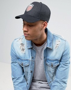 Темно-серая бейсболка ASOS - Серый