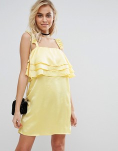 Платье с оборками Fashion Union - Желтый