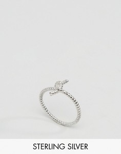 Серебряное кольцо с узлом Reclaimed Vintage Inspired - Серебряный