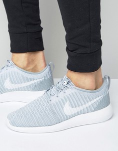 Серые кроссовки с трикотажным верхом Nike Roshe Two Flyknit 844833-008 - Серый