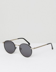 Круглые солнцезащитные очки Komono The Taylor - Черный