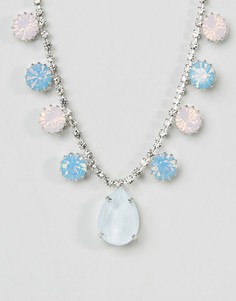 Ожерелье с подвеской и кристаллами Swarovski от Krystal - Розовый