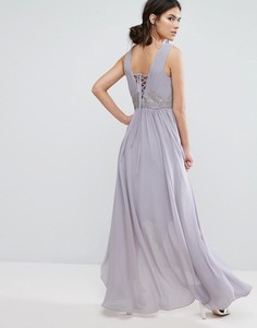 Платье со шнуровкой Y.A.S Andra - Фиолетовый