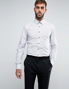 Суперузкая рубашка в горошек Calvin Klein - Белый