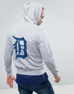 Худи с принтом на спине Majestic Detroit Tigers - Серый
