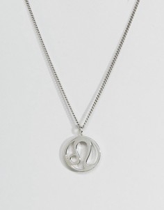 Серебряное ожерелье со знаком зодиака Лев Fashionology - Серебряный