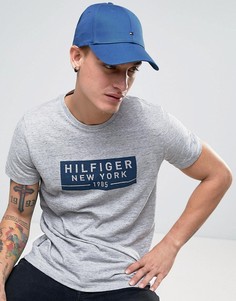Синяя классическая бейсболка с флагом Tommy Hilfiger - Синий