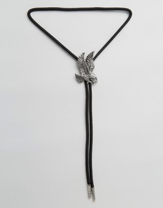 Ожерелье с отделкой в стиле вестерн Sacred Hawk - Серебряный