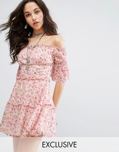 Платье мини с цветочным принтом Missguided - Мульти