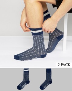 2 пары носков с узорами Levis - Синий