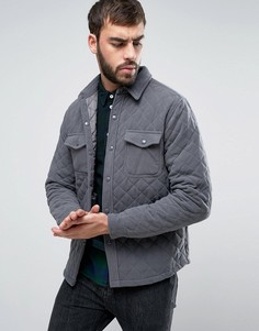 Стеганая куртка-рубашка Another Influence - Серый