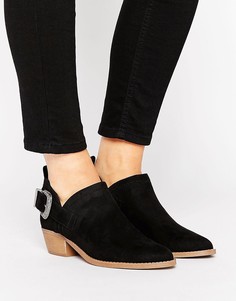 Туфли из искусственной замши в стиле вестерн New Look - Черный