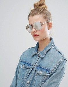 Солнцезащитные очки-авиаторы с зеркальными стеклами New Look - Серебряный