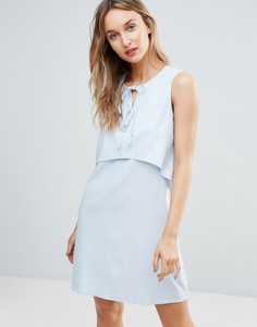 Платье с завязкой спереди Fashion Union - Синий