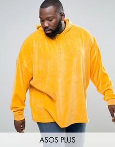 Oversize-худи желтого цвета ASOS PLUS - Желтый
