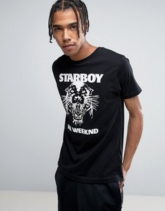 Футболка с пантерой The Weeknd Starboy - Черный Bravado Tour Merch