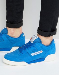 Синие кроссовки в винтажном стиле Reebok Workout Plus BD3382 - Белый