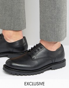 Кожаные туфли дерби Hudson London эксклюзивно для ASOS - Черный