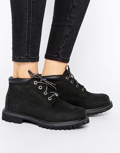 Черные ботинки чукка на шнуровке и плоской подошве Timberland Nellie - Черный