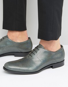 Оксфордские туфли металлик HUGO by Hugo Boss Sigma - Серебряный