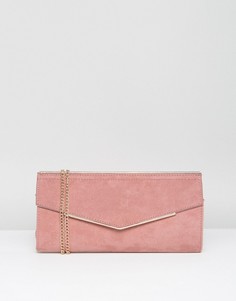 Клатч из искусственной замши с ремешком-цепочкой New Look - Рыжий