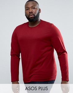 Красный лонгслив ASOS PLUS - Красный