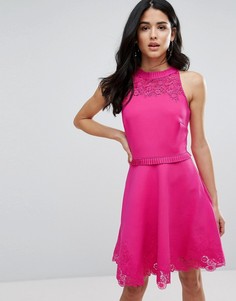 Короткое приталенное платье Ted Baker Zaffron - Розовый