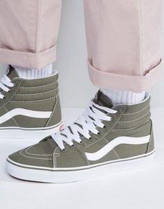 Высокие кроссовки цвета хаки Van SK8 VA38GEMHN - Зеленый Vans