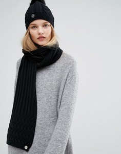 Черный вязаный шарф Calvin Klein - Черный
