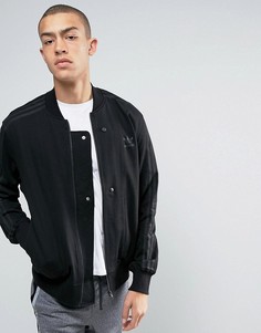 Черный вязаный бомбер adidas Originals Deluxe BJ9545 - Черный