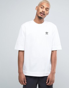Белая жаккардовая футболка adidas Originals Shadow Tones CE7114 - Белый