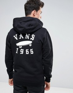 Худи черного цвета на молнии Vans VA316WBLK - Черный