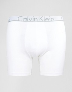 Удлиненные хлопковые боксеры-брифы Calvin Klein ID - Белый