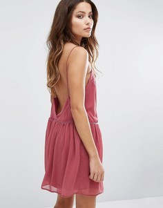 Платье мини с открытой спинкой BA&SH - Розовый Ba&Sh
