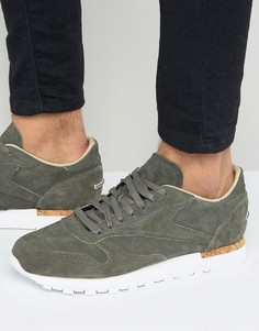 Классические кожаные серые кроссовки Classic LST BD1903 - Серый Reebok