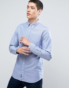 Узкая оксфордская рубашка в полоску Jack & Jones Premium - Синий
