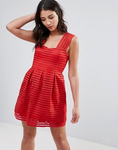 Цельнокройное платье мини AX Paris - Красный