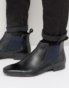 Черные кожаные ботинки челси Silver Street Carnay - Черный
