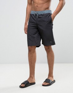 Пляжные шорты с контрастным поясом Wetts - Черный