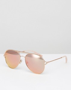 Солнцезащитные очки-авиаторы цвета розового золота Marc Jacobs - Золотой