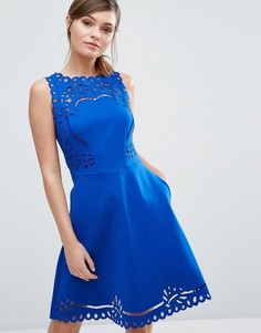 Короткое приталенное платье Ted Baker Verony - Синий