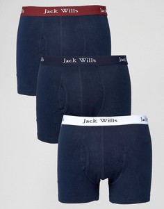Комплект из 3 темно-синих боксеров-брифов Jack Wills Daundley - Темно-синий