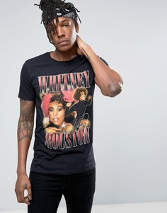Черная футболка Whitney Houston - Черный Bravado Tour Merch