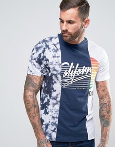 Синяя футболка с принтом New Look - Синий