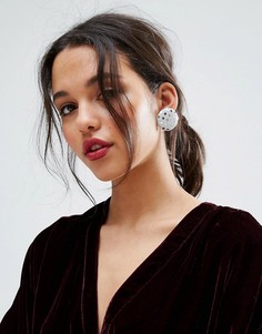 Серьги-гвоздики ASOS - Серебряный