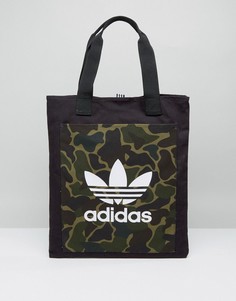 Сумка для покупок с леопардовым принтом adidas Originals - Мульти