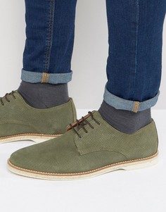 Замшевые туфли на шнуровке Dune Barrock - Зеленый