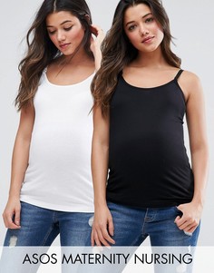 Набор из 2 топов на бретельках ASOS Maternity NURSING - Мульти