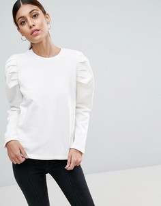 Свитшот с oversize-рукавами ASOS - Кремовый